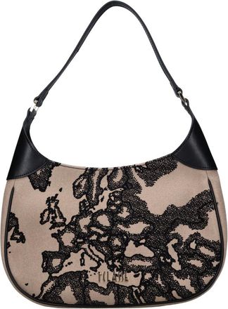 Alviero Martini 1A Classe Bolso de hombro de piel y algod&oacute;n estampado - Bags - Mujer - Multicolor - ONE SIZE