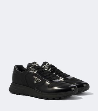 Prada Re-Nylon and leather sneakers