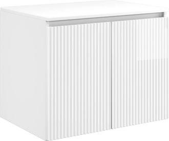 vidaXL Mueble De Ba&ntilde;o Montado En La Pared Blanco Brillante Vidaxl