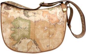 Alviero Martini 1A Classe Soft Tracolla Mezzaluna Piccola - Dames - Schoudertassen - Beige - ONE Size - Tassen
