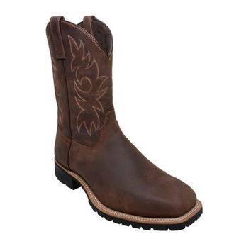 Adtec 12 Steel Toe Work Western Boots in Dark Brown at Nordstrom, Size 10.5