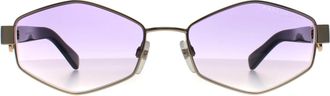 Marc Jacobs Oval Womens Gold Violet Gradient 496/S Metal - One Size