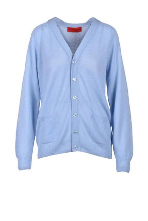 Wild Cashmere 100% Cashmere Cardigan - Light Blue