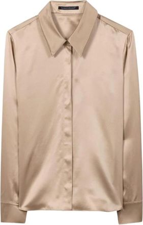 Luisa Cerano Overhemden, Dames, Beige, XL, 0716 Blouse