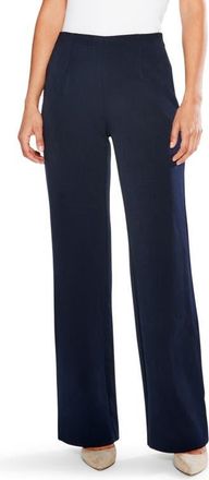 Nic+Zoe Work It Wide Leg Trousers in Dark Indigo at Nordstrom, Size 4