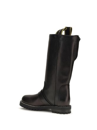 Fendi Calfskin Biker Boots - Black
