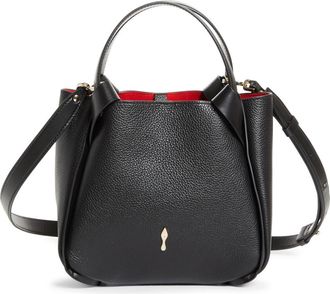 Christian Louboutin Mini Bettina Leather Tote in Bk01 Black at Nordstrom