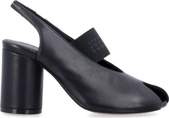 Maison Margiela Anatomic Numeric Slingback - Dames - Pumps - Zwart - 36 EU - Leer - Schoenen