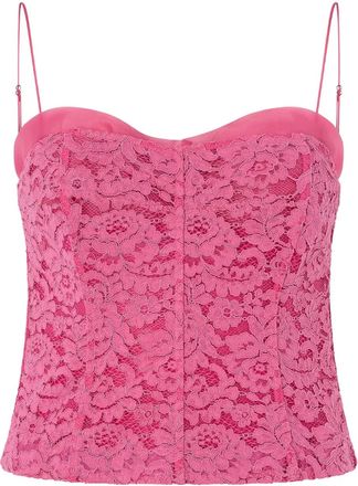 Pinko Top con strato in pizzo - Rosa