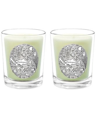 Qualitas Mediterranean Two Scented Beeswax Candle Set