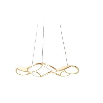 OEM Betaspots - L&aacute;mpara De Ara&ntilde;a Led Dorada Moderna De 81 Cm