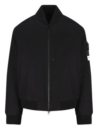 Stone Island Performance flanellen jack met patch - Zwart