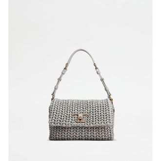 Tod's T Timeless Flap Bag in Leather Mini