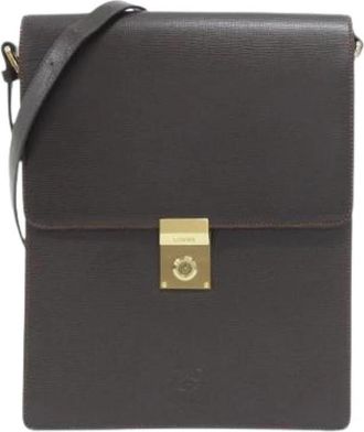 Loewe Pre-owned Shoulder bag - Dames - Vintage Schoudertas - Bruin - ONE Size - Leer - Vintage