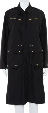 Ralph Lauren Collection Black Synthetic Zip Front Utility Coat