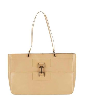 Gucci Vintage Jackie Beige Patent Leather Shoulder Bag