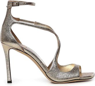 Jimmy Choo London Azia 95 Brilliance Fabr Platinumplatinum Dxb