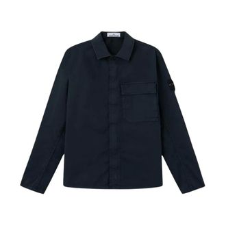 Stone Island Heren, Jassen, Blauw, Maat: XL Katoen