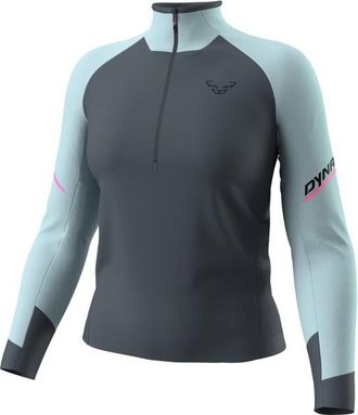 Dynafit Alpine L/S 1/2 Zip Tee Longsleeve f&uuml;r Damen | blau