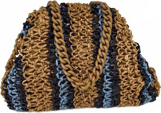 Maria La Rosa Womens Mini Game Bucaneve Bag In Stripe Brown