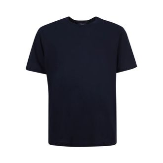Herno T-Shirts, male, Blue, Size: XL Blue Cotton Crew-neck T-shirt for Men