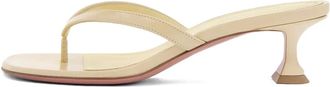 Amina Muaddi 45 mm sandalen met kitten-hak - Beige