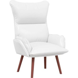 vidaXL Silla Relax Blanco 69 X 74 X 93 Cm Cuero Sint&eacute;tico Vidaxl