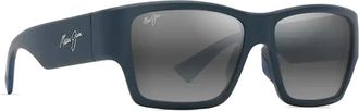 Maui Jim Rechthoekige Gepolariseerde Zonnebril Kaolu Blauw - unisex - Zonnebrillen - Blauw - 57 MM - Accessoires
