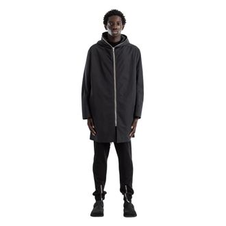 Rick Owens Parkas, male, Black, Size: XS Gimp Mac