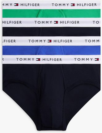 Tommy Hilfiger Mens Cotton Classics Brief 4-Pack - Green - XL