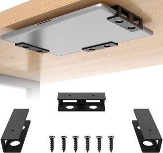 OEM Soporte Para Port&aacute;til De 3 Piezas Para Debajo Del Escritorio Con Panel De Fieltro Resistente A Los Ara&ntilde;azos Y Estante De Almacenamiento Duradero