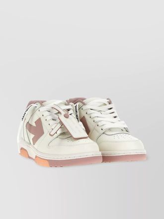 Off-white leather out of office low-top sneakers