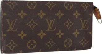 Louis Vuitton Pre-owned Canvas Clutch - Dames - Vintage Clutch - Bruin - ONE Size - Vintage