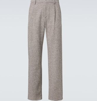 Agnona Pantalones rectos en mezcla de lana