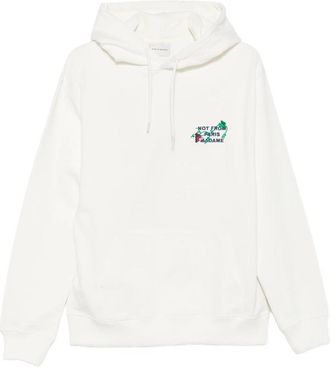 Dr&ocirc;le de Monsieur Vine-embroidered Hoodie