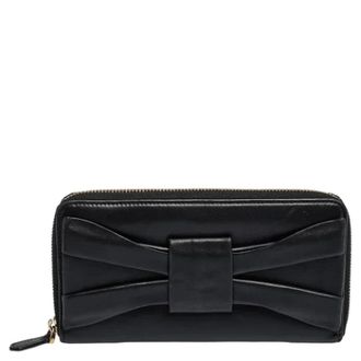 Valentino Tweedehands leren portemonnees - Dames - Vintage Accessoires - Zwart - ONE Size - Leer - Vintage