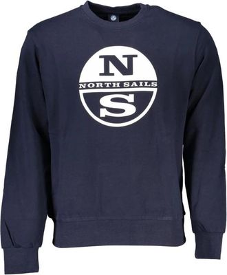 North Sails Crew Neck Sweatshirt Klassiek Logo - Heren - Sweatshirts - Blauw - S - Katoen - Hoodies & sweatvesten