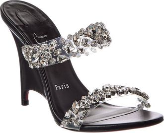 Christian Louboutin Solo Zee 100 Vinyl & Leather Sandal