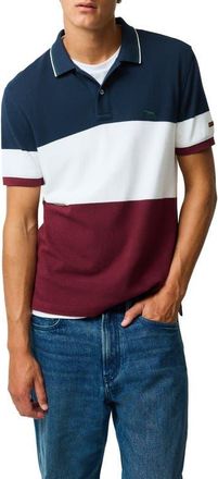 Rodd & Gunn Homebay Sports Fit Colorblock Cotton Piqu&eacute; Polo in Oxblood at Nordstrom, Size Xxx-Large