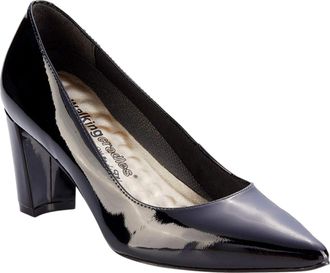 Walking Cradles Samantha Black Patent W-116010-008 Womens