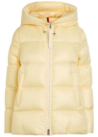 Moncler Serrites Hooded Padded Nylon Jacket - Yellow Light - 1 (UK 10 / S)