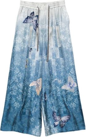 Pierre-Louis Mascia Pierre Louis Mascia Womens Printed Silk Trousers