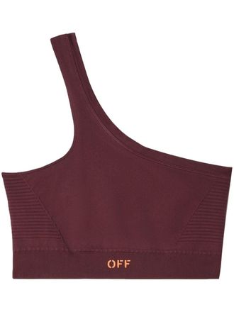 Off-white Reggiseno sportivo con stampa Off - Rosso