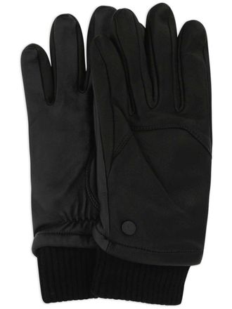 Canada Goose ribbed cuff gloves - Zwart