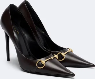 Gucci Donna Horsebit leather pumps