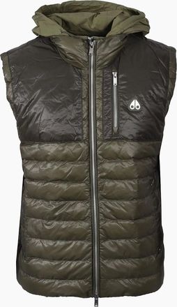 Moose Knuckles Mens MOOSE KNUCKLES CLOUD WALKER GILET ARTICHOKE - Black - Size: 40