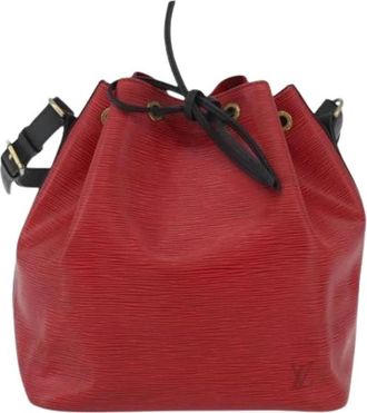 Louis Vuitton Pre-owned Vintage Bucket Bag - Dames - Vintage Tas - Rood - ONE Size - Leer - Vintage
