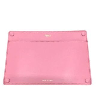 Fendi Pre-owned Clutches, female, Pink, Size: ONE SIZE Pre-owned Leather fendi-bags