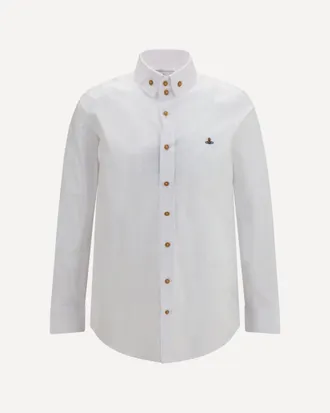 Vivienne Westwood Orb embroidered cotton Shirt Male 46