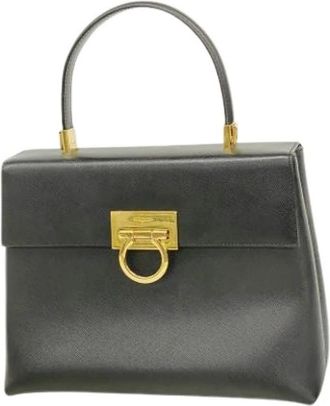 Ferragamo Pre-owned Handbags, female, Black, Size: ONE SIZE Pre-owned Handbag